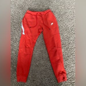 Red Nike Tech Pants